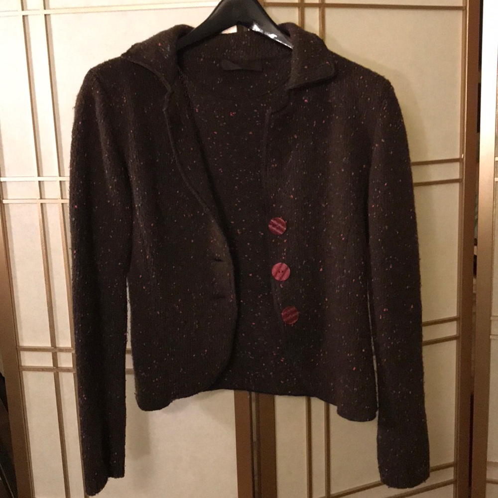 Brown cardigan